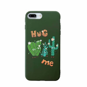 Candy Color Leaf Print Phone Case