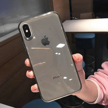 Load image into Gallery viewer, Luxury colorful Transparent Anti-shock Frame Phone Case
