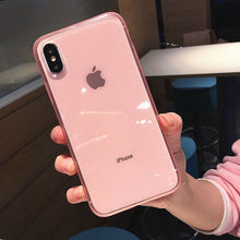 Load image into Gallery viewer, Luxury colorful Transparent Anti-shock Frame Phone Case
