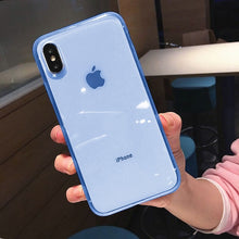 Load image into Gallery viewer, Luxury colorful Transparent Anti-shock Frame Phone Case