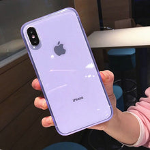 Load image into Gallery viewer, Luxury colorful Transparent Anti-shock Frame Phone Case