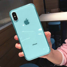 Load image into Gallery viewer, Luxury colorful Transparent Anti-shock Frame Phone Case